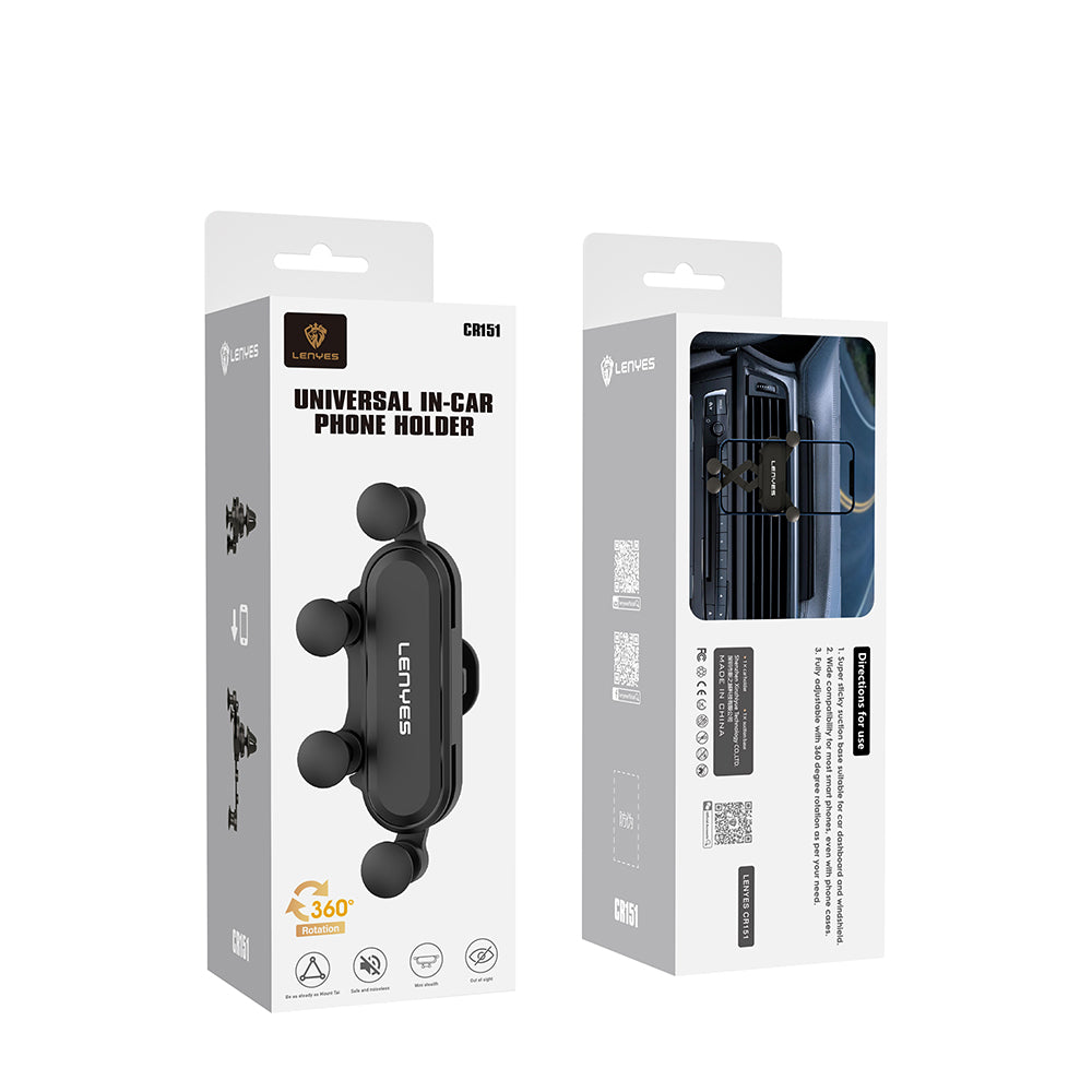 Lenyes CR151 360° Dönebilen Havalandırma Tasarım Araç Telefon Tutucu Lenyes CR151 360° Dönebilen Havalandırma Tasarım Araç Telefon Tutucu